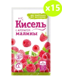 Кисель с ароматом малины 27 г * 15 шт