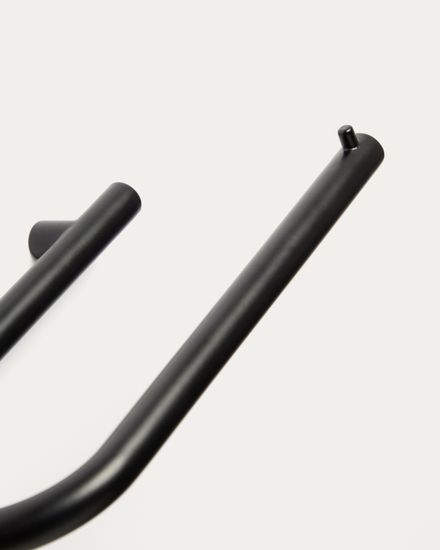 Держатель для туалетной бумаги Arely черный металл