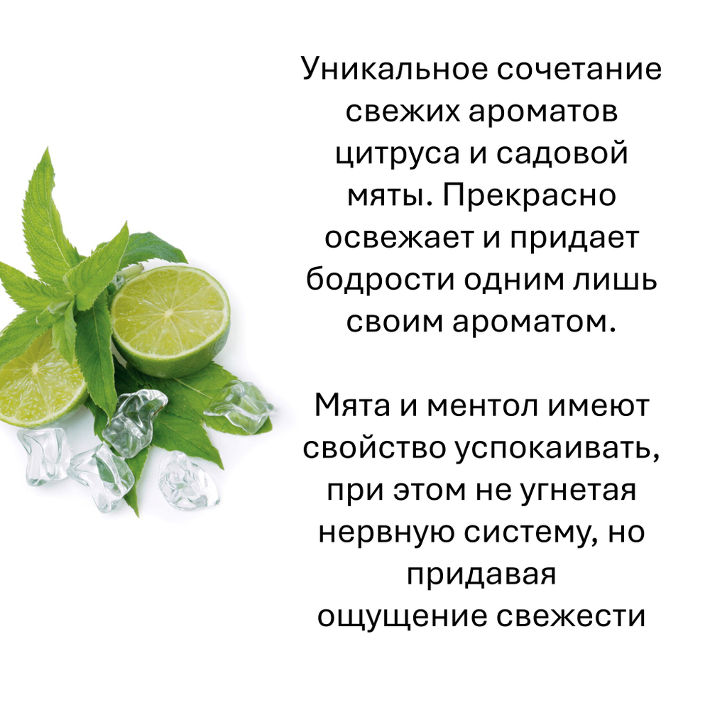 Бергамот и мята, кубики восковые для ароматизации, 10 штук