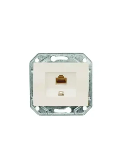 Розетка интернетная RJ-45 cat.5E ProfiTec Corsa бежевая