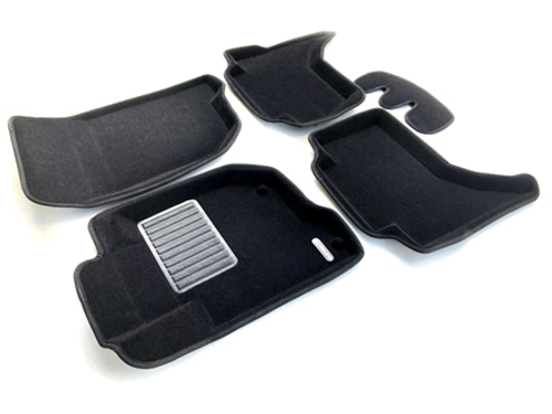 Коврики салона для MITSUBISHI L200 (2007-2015-) Euromat 3D Business черные. Арт. EMC3D-003615