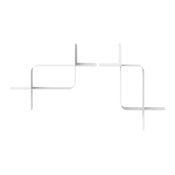 Набор металлических настенных полок montage, 2 шт., белый