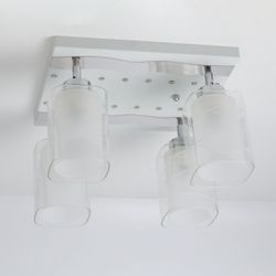 Citilux Прима CL160241 Люстра с поворотными плафонами Белая Хром