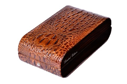 Хьюмидор Gentili на 10 сигар Limited Edition Крокодил светл.