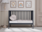 Детская кроватка Incanto Hollie (графит) универсальный маятник, колеса, ящик, автостенка