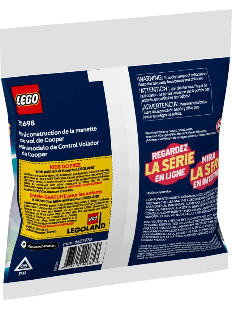 Конструктор DREAMZzz 30698 Летающий контроллер Купера