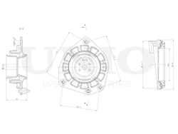 Опора амортизатора передняя UNIO RMP-13026