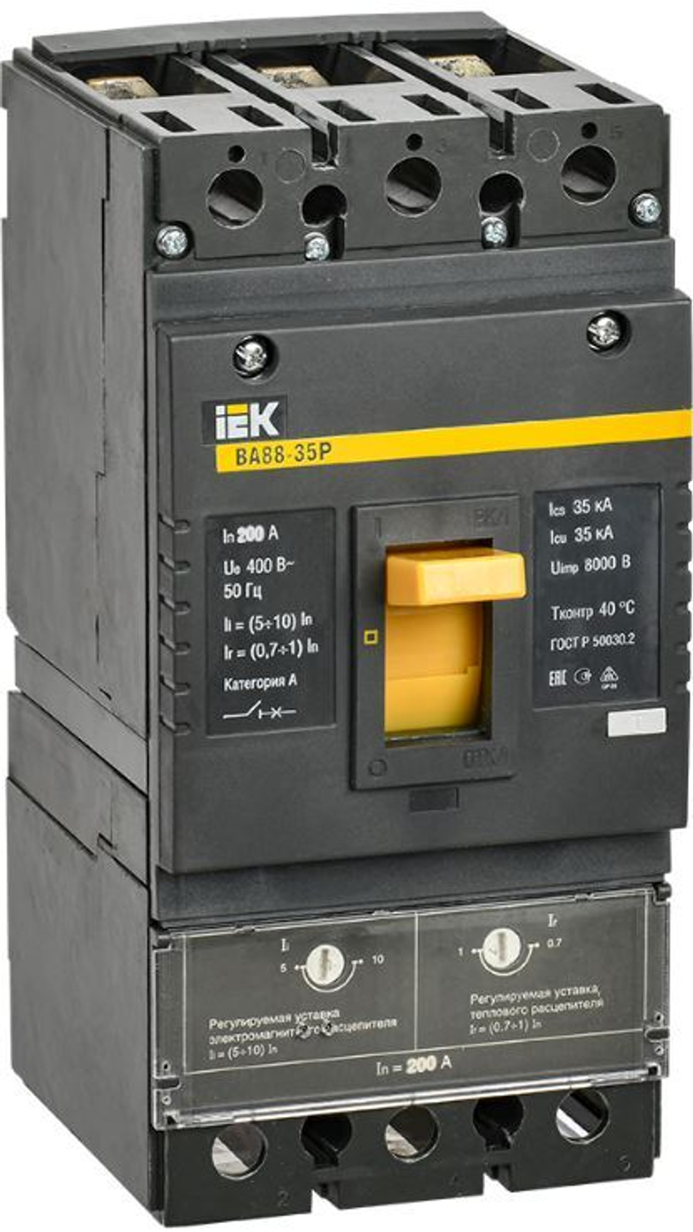 Автоматический выключатель в литом корпусе  IEK SVAR30-3-0200