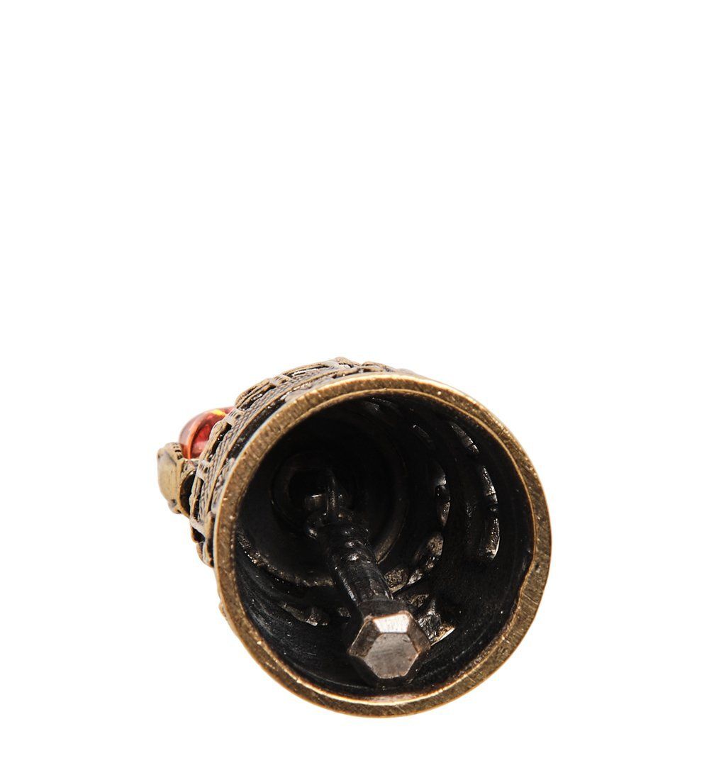 AM-2693 Колокольчик «Паровоз» (латунь, янтарь)