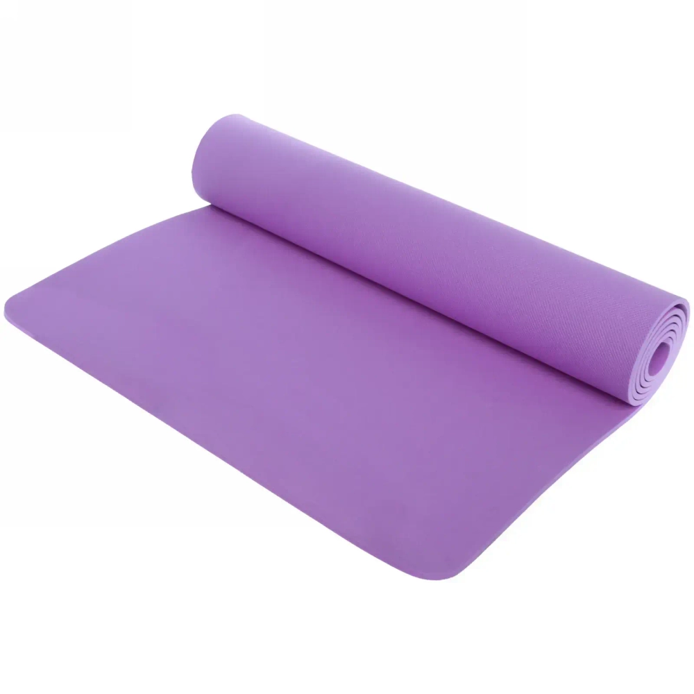 Коврик для йоги 6 мм 173х61 см «Умиротворение» EVA, фиолетовый