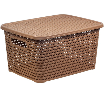 Ящик РОТАНГ с крышкой 4л. 280*185*126мм М2372