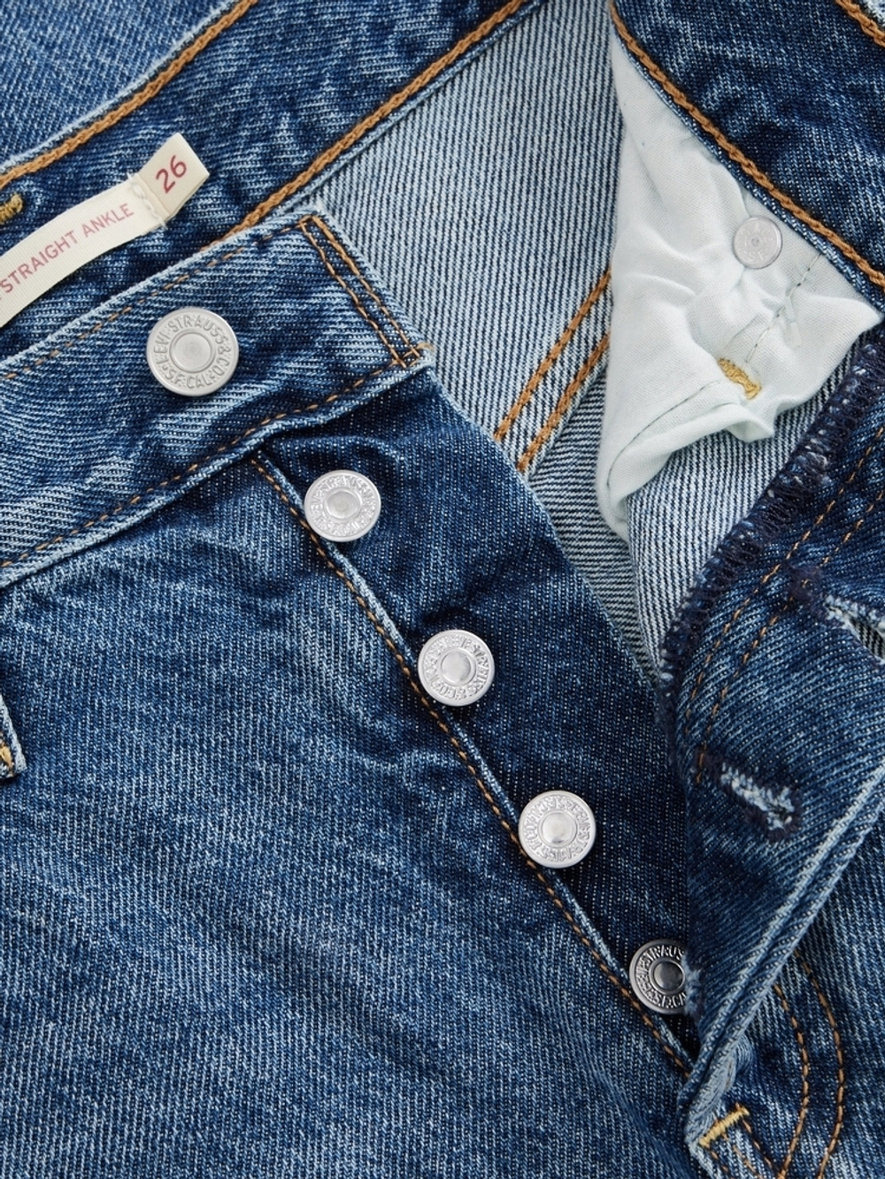 Женские рваные джинсы с завышенной талией Levi's Ribcage Straight Ankle 72693-0180