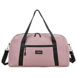 Сумка спортивная HEIKKI EFFECT (ХЕЙКИ), металлическая фурнитура, пыльная роза, 26x48x21 см, 272624