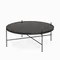 Кофейный стол Lacio Ø80х35 см, черная керамика