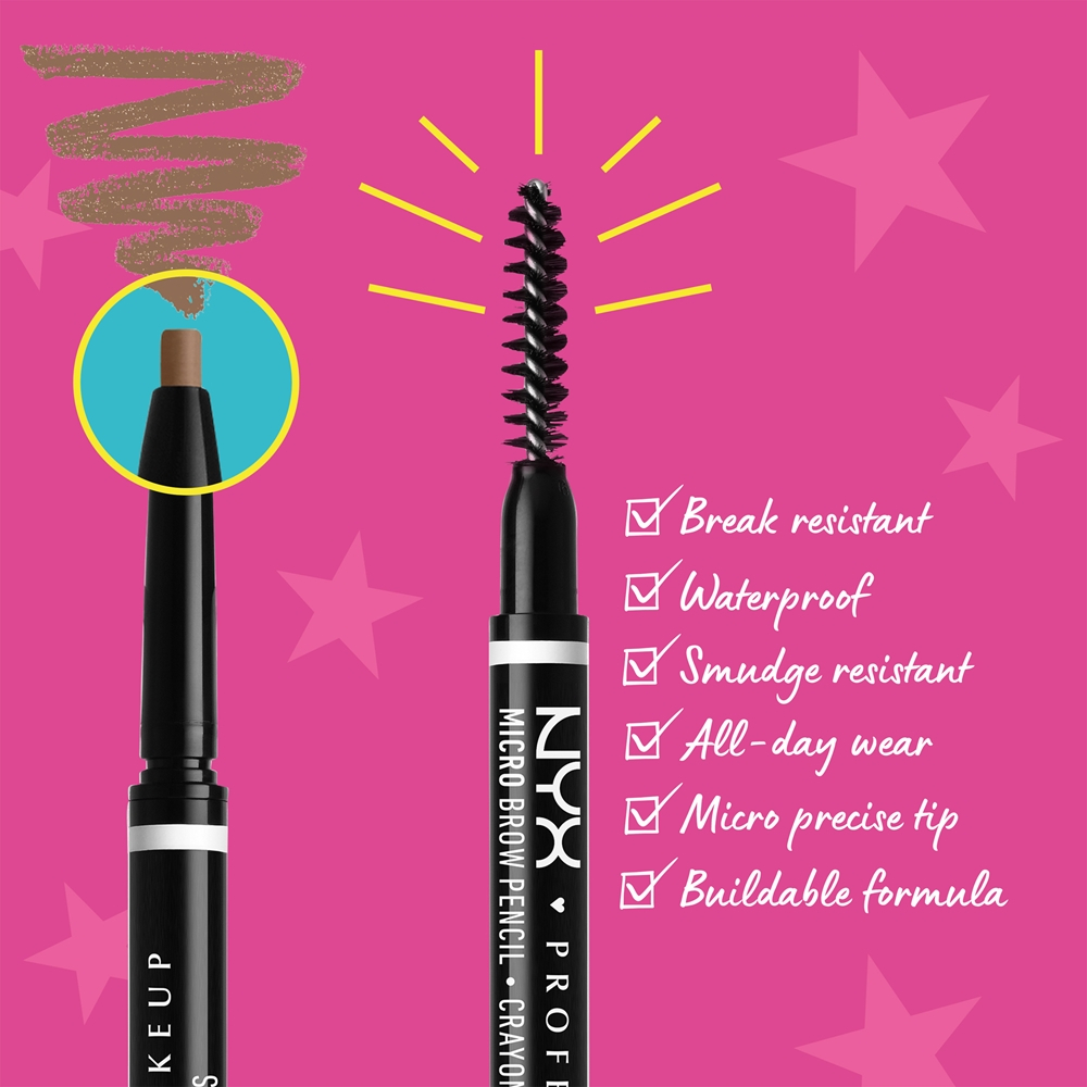 NYX Professional Makeup Micro Brow Pencil - Карандаши для бровей оттенок 01 Taupe, 0 g