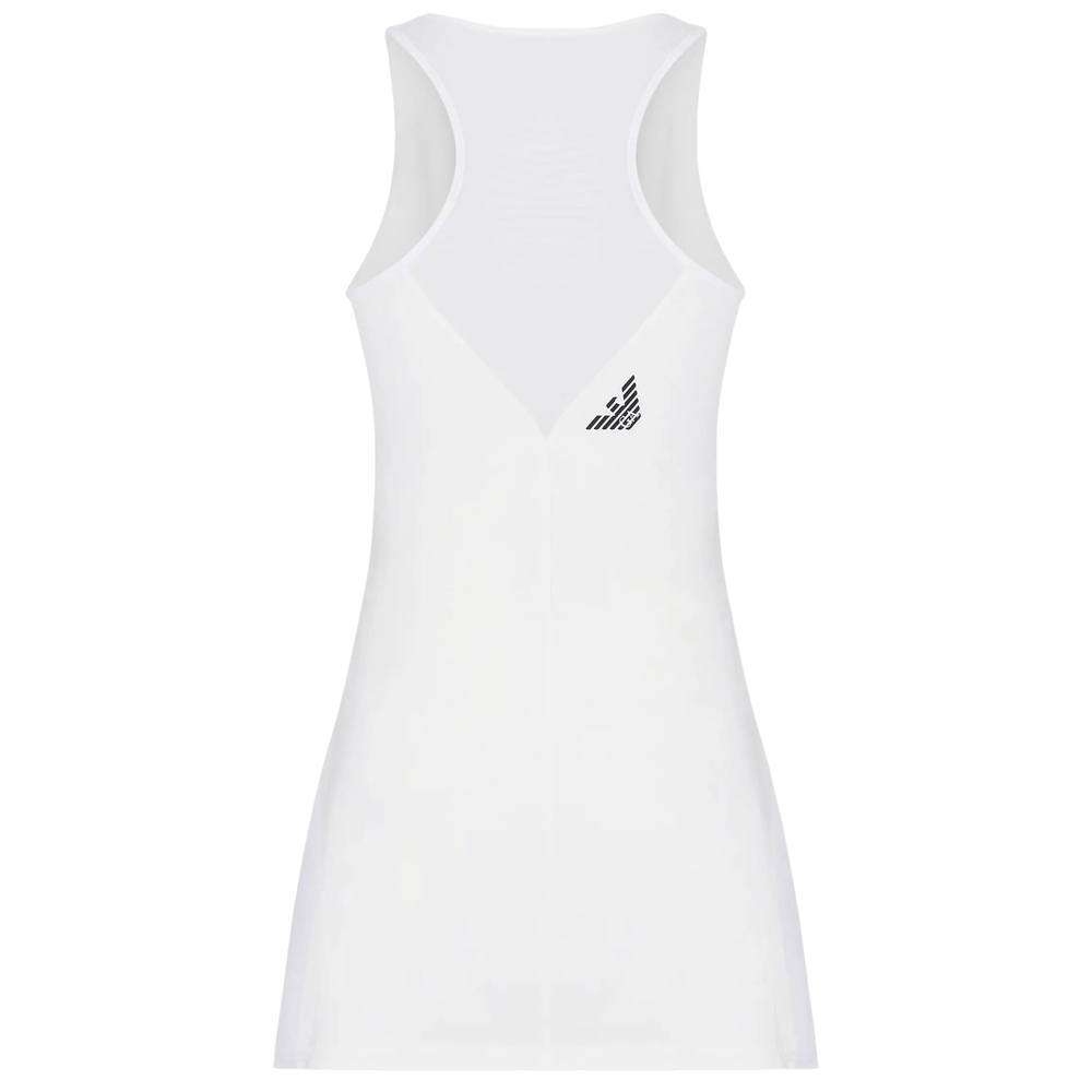 Женская Платье теннисное EA7 Woman Jersey Dress - white