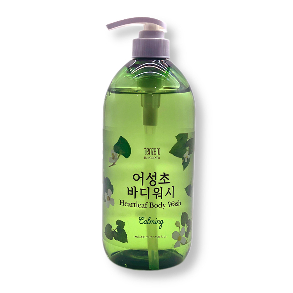 Гель для душа с экстрактом хауттюйнии TENZERO Calming Heartleaf Body Wash 1000 мл