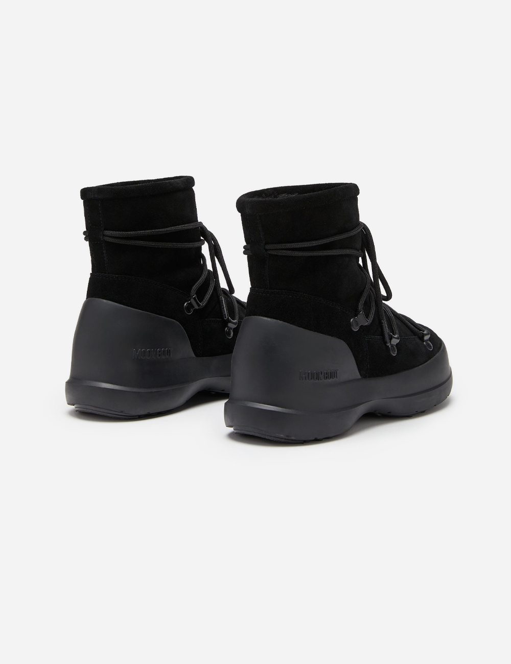 Moon Boot Hazelnut Shearling Luna Boots "Black"