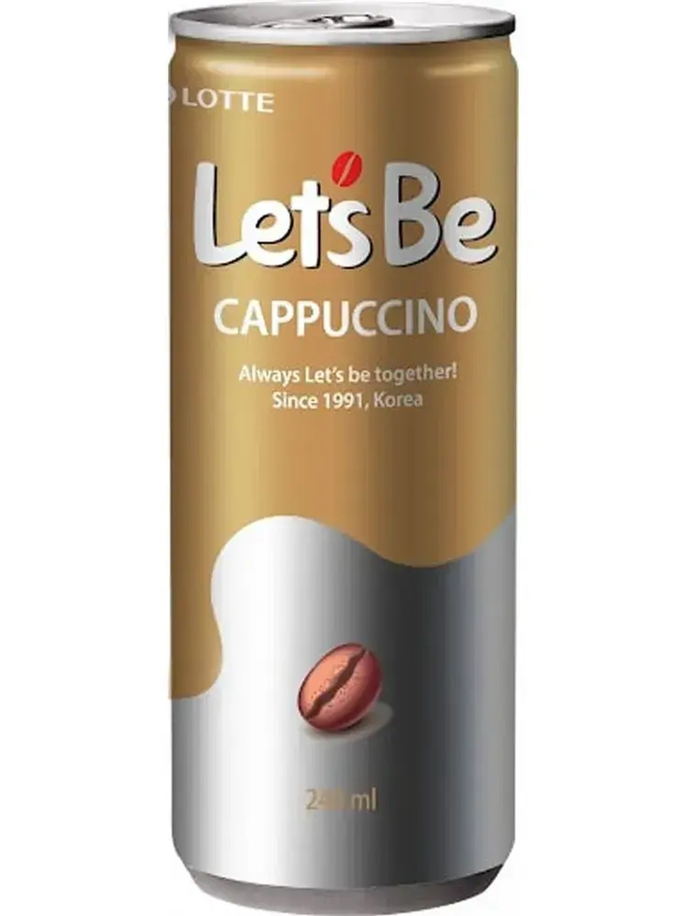 Холодный кофе Lotte Let's Be Капучино, 240 мл