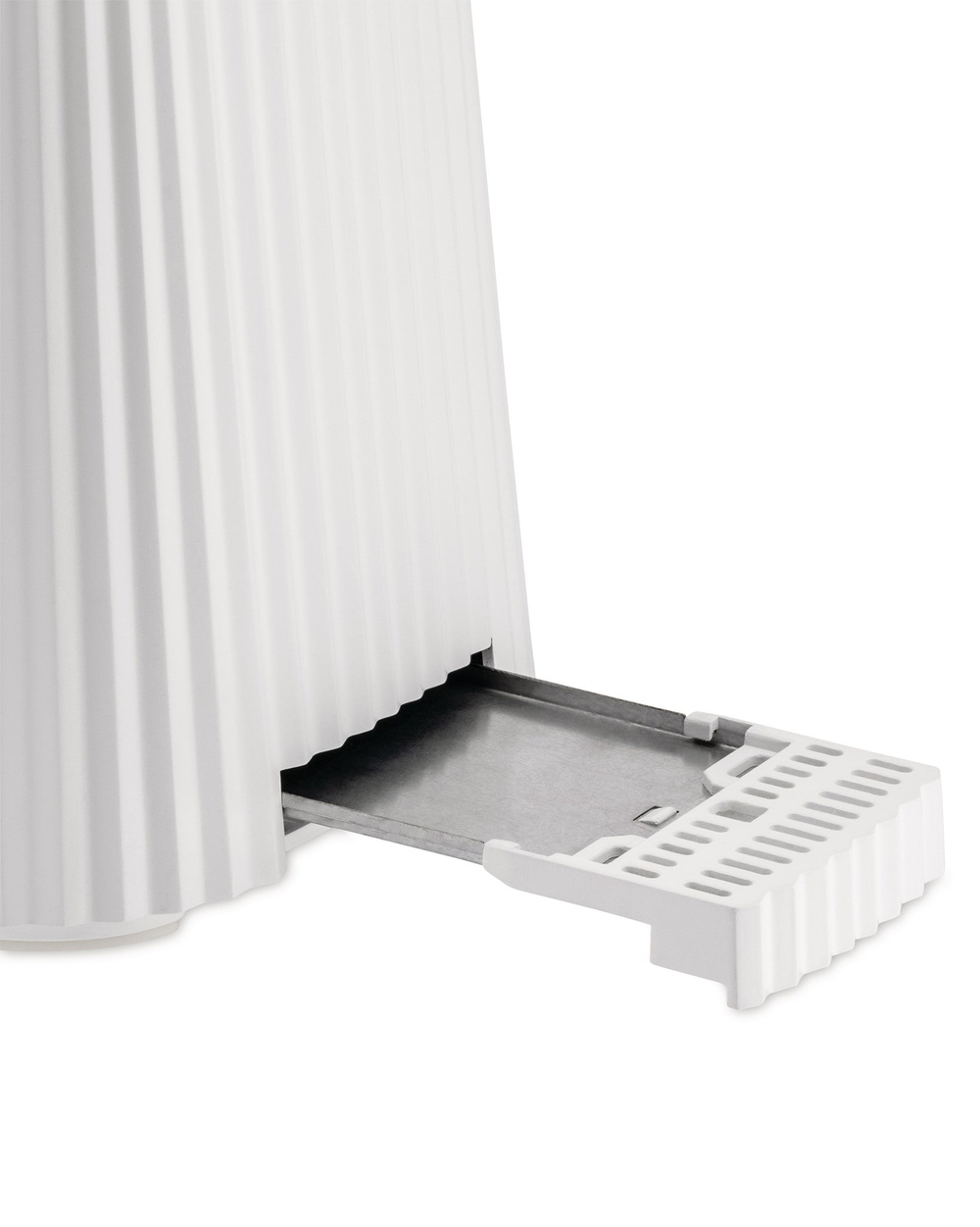 Тостер с двойным длинным отсеком Alessi Plissé, White