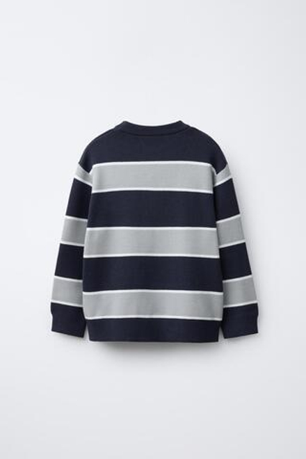 ZARA ОДНОТОННЫЙ СВИТЕР, ПОЛОСКИ