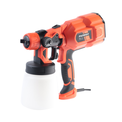 Краскопульт электрический PATRIOT SG 450 HVLP, 550Вт., 800 мл/мин., 100 DIN/сек., Сопло: 2,5 мм.