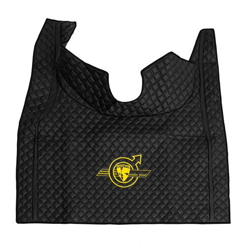 Ковры Volvo FH-16 (автомат) (экокожа, черный, черный кант, желтая вышивка)