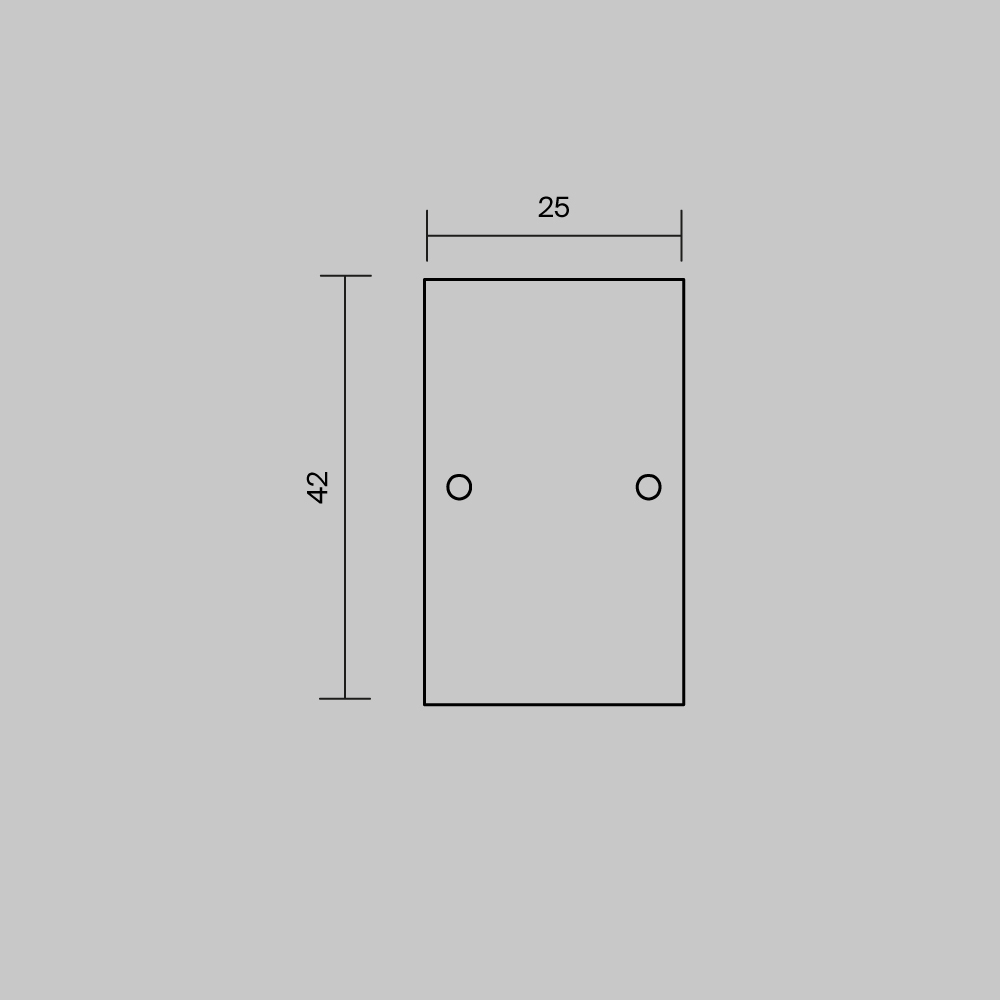 Комплект заглушек Maytoni (для профиля 65×42) 2 шт., ALM-6542-EC 642056