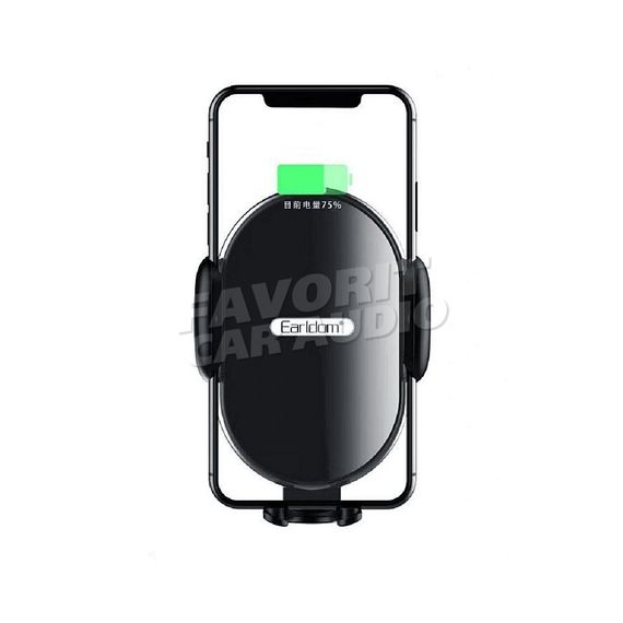 Держатель Earldom ET-WC6 воздуховод сенсорный бесп. зарядка Q чёрный