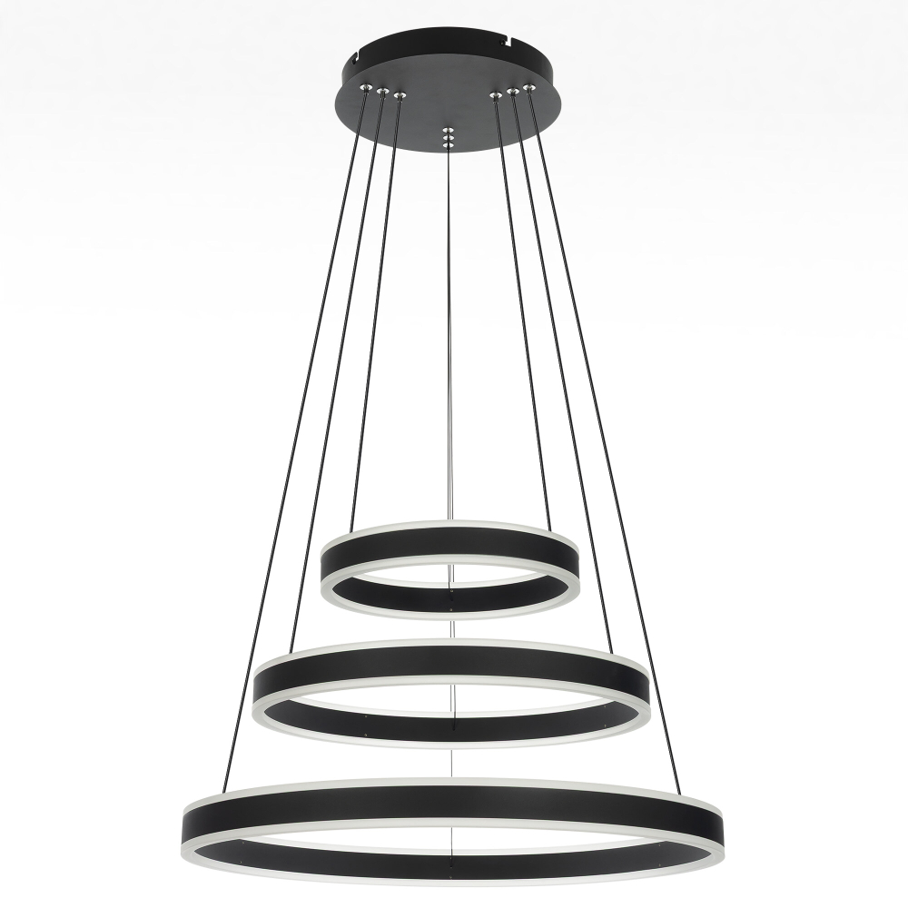 Citilux Дуэт CL719651 LED Люстра подвесная с пультом Чёрная