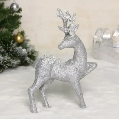 Фигурка новогодняя MAGIC «Блестящее копытце» 22*33*7 см, Серебро