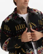 Рубашка Kefirmaykifer оверсайз Этно черная