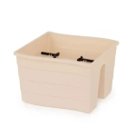 Кашпо на перила 290х200мм малое (бежевый)