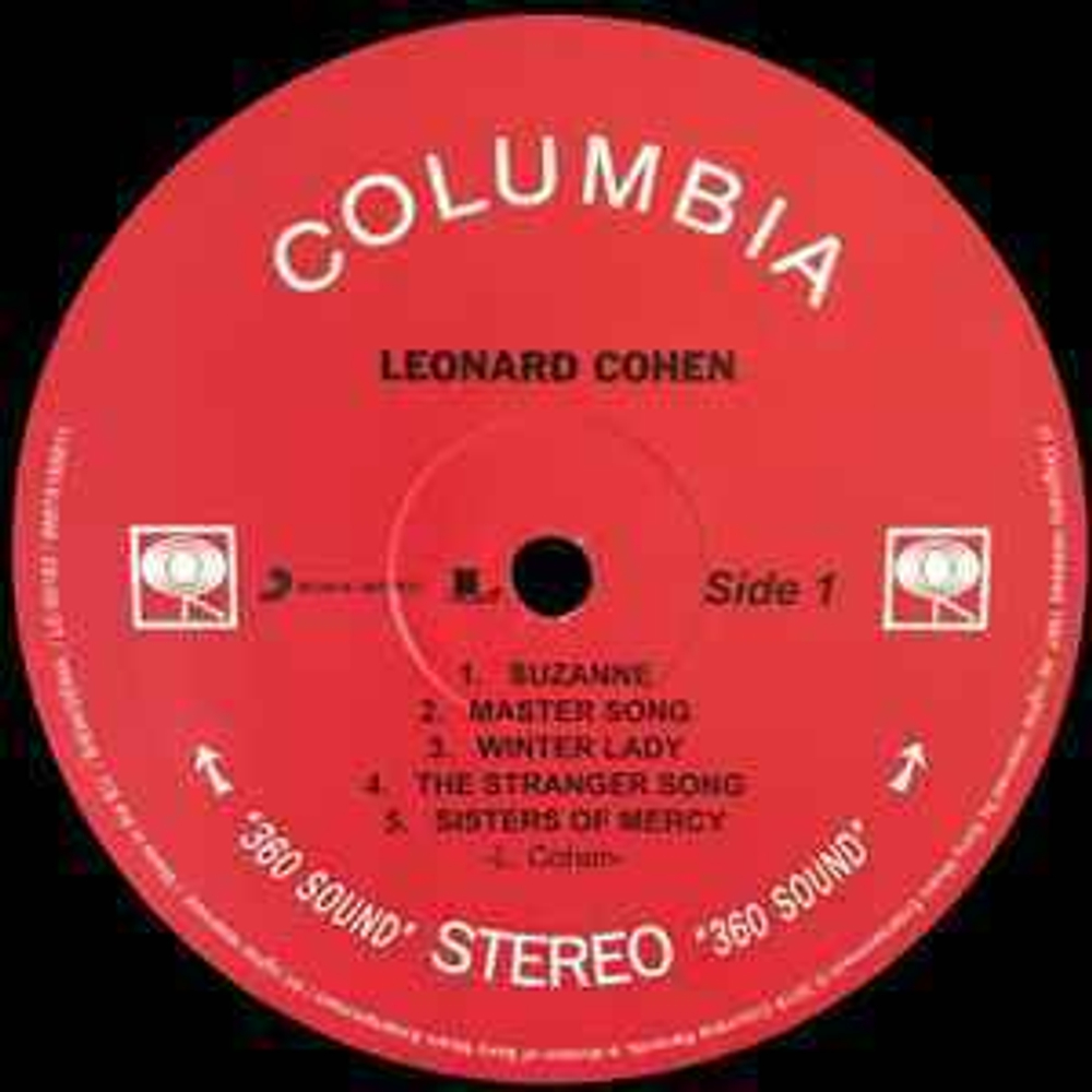 Leonard Cohen - Songs Of Leonard Cohen (Европа 2016г.)