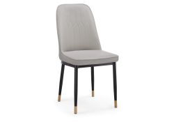 Стул на металлокаркасе Flor light gray / black