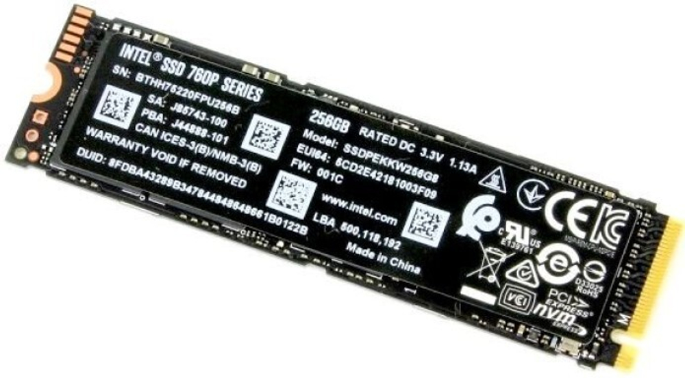Накопитель SSD M.2 2280 Intel SSDPEKKW256G8XT 256 ГБ