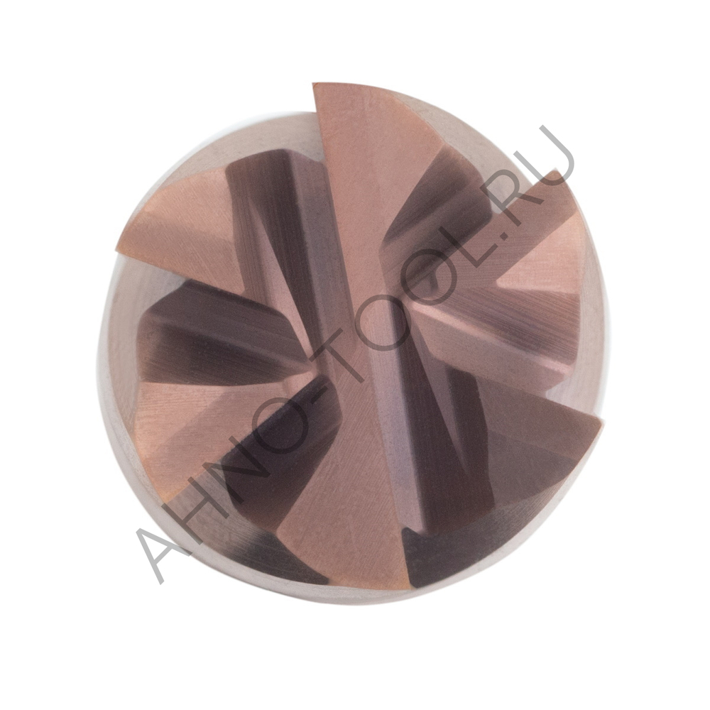 Фреза твердосплавная  16мм (L=150, l=65, хв=16) Z6 45° по стали, нерж., чугуну BRGM-6EL-D16.0 HRC55