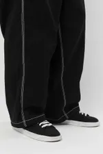 Джинсы Codered Real Baggy Черный/Белые нитки