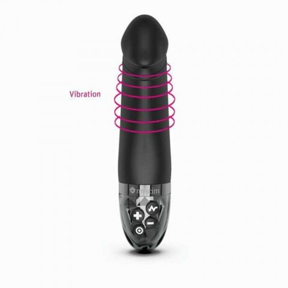 Вибратор Mystim Real Deal Neal с электростимуляцией, черный