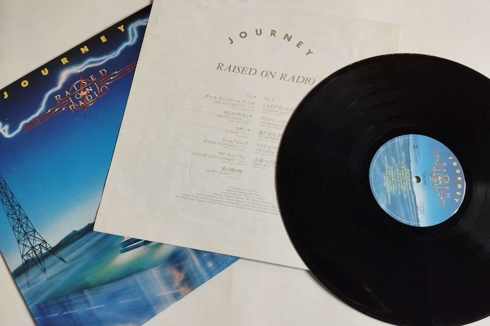 Винтажная виниловая пластинка Journey Raised On Radio (Japan 1986) (No Obi)