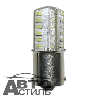Светодиод 12V T25   48SMD 3014 WHITE SIL (1конт) СИЛИКОН
