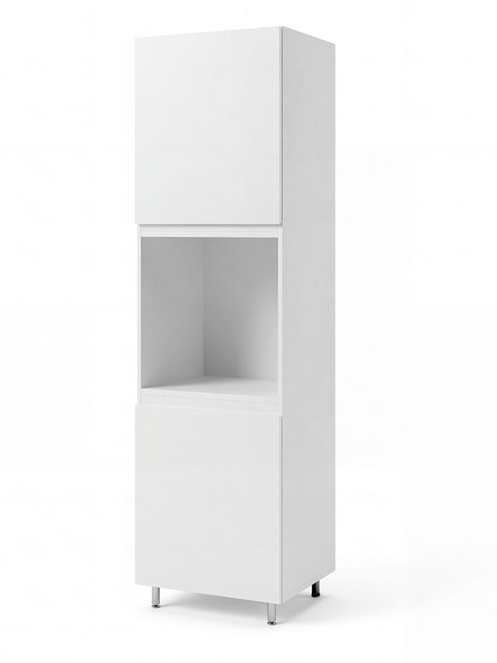 Кухонный модуль напольный, 60х57х220, Севилья, шкаф-пенал для кухни, белый, Dipriz
