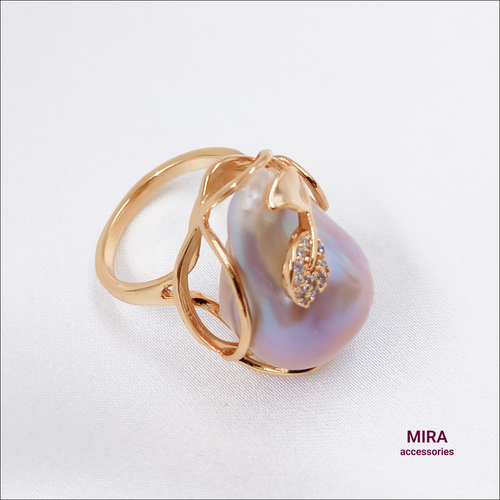 Кольцо с жемчужиной "Барокко"