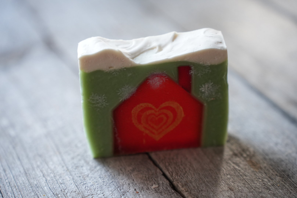 Коробочка "Домик в хвойном лесу" - большая