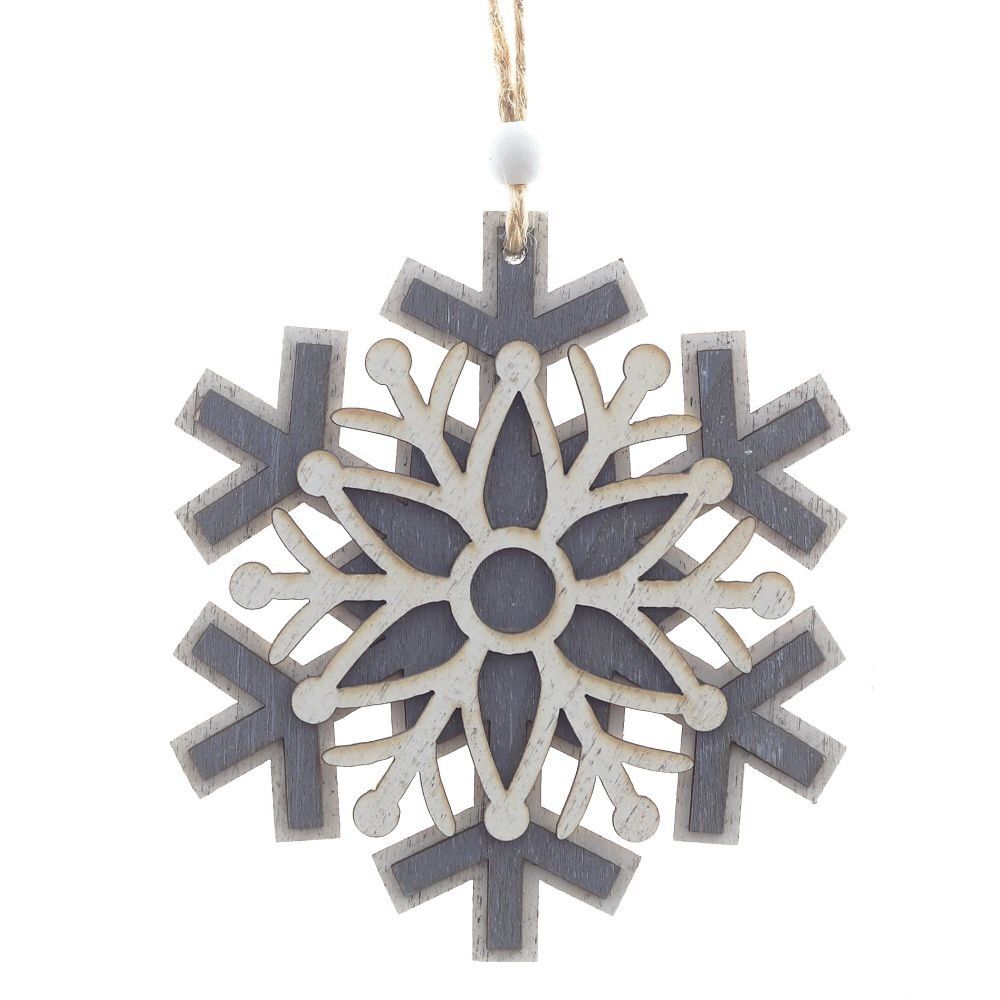 GAEM Украшение новогоднее "Снежинка", L10 W0,6 H11 см, 3в.