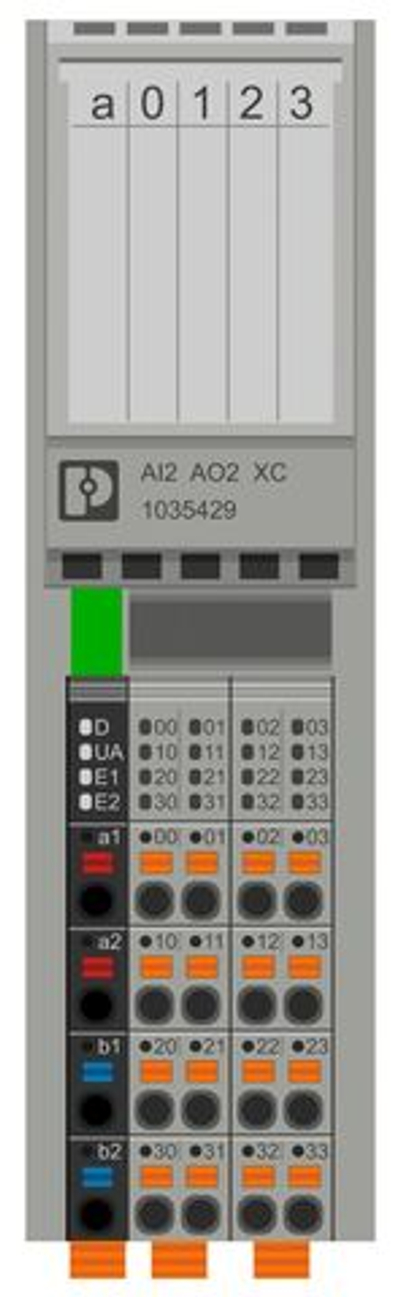 1035429 - AXL F AI2 AO2 XC 1H - Аналоговый модуль