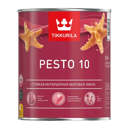 Эмаль Tikkurila PESTO 10 База A  (0,9л)