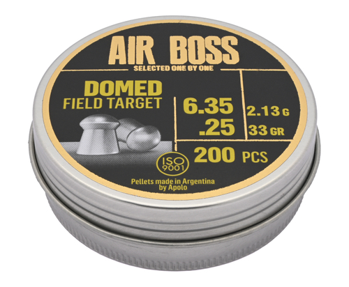 Пули пневматические Apolo Air Boss Domed Field Target 6.35 мм (200 шт, 2.13 г)