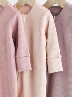 Комбинезон / Cлип для малышей Next D69-190, 3 шт., Бежевый, Розовый