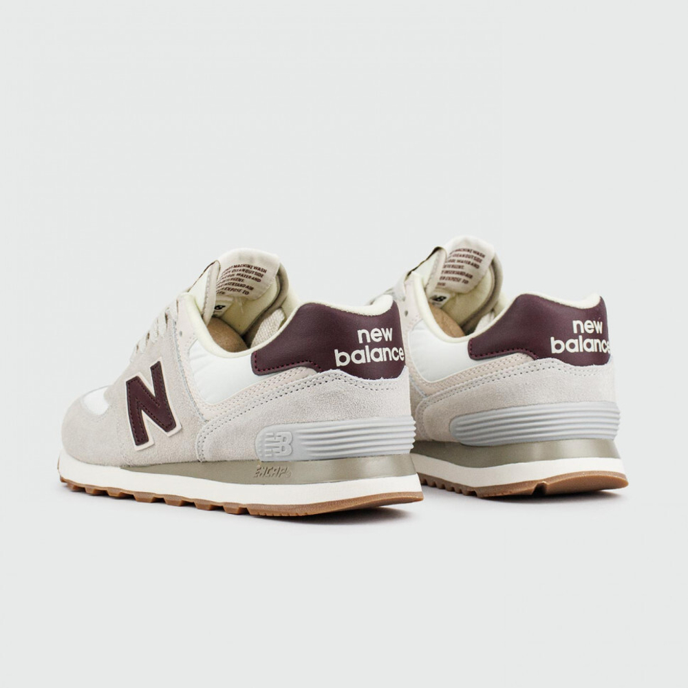кроссовки New Balance 574 Beige White Wmns